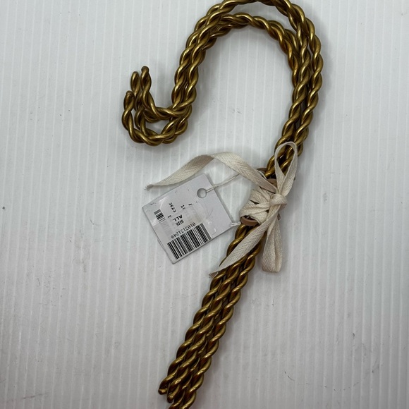 Anthropologie Terrain Twisted Brass Stocking Holders Set Of 4 NEW - Picture 4 of 8